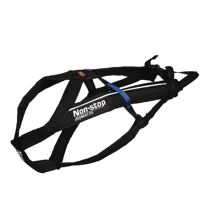 LASALINE Imbracatura Per Cani Da Traino X-Back Per Bikejoring, Canicross, Scooter, Skijoring, Dog-Trekking, Sleddog - Nero Azzurro - 7